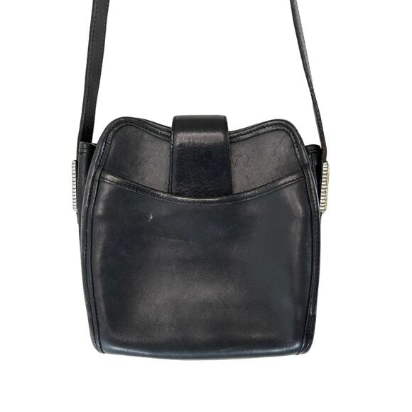 Brighton Vintage Black Croc Embossed Leather Basic Crossbody Purse Basic - Picture 8 of 14